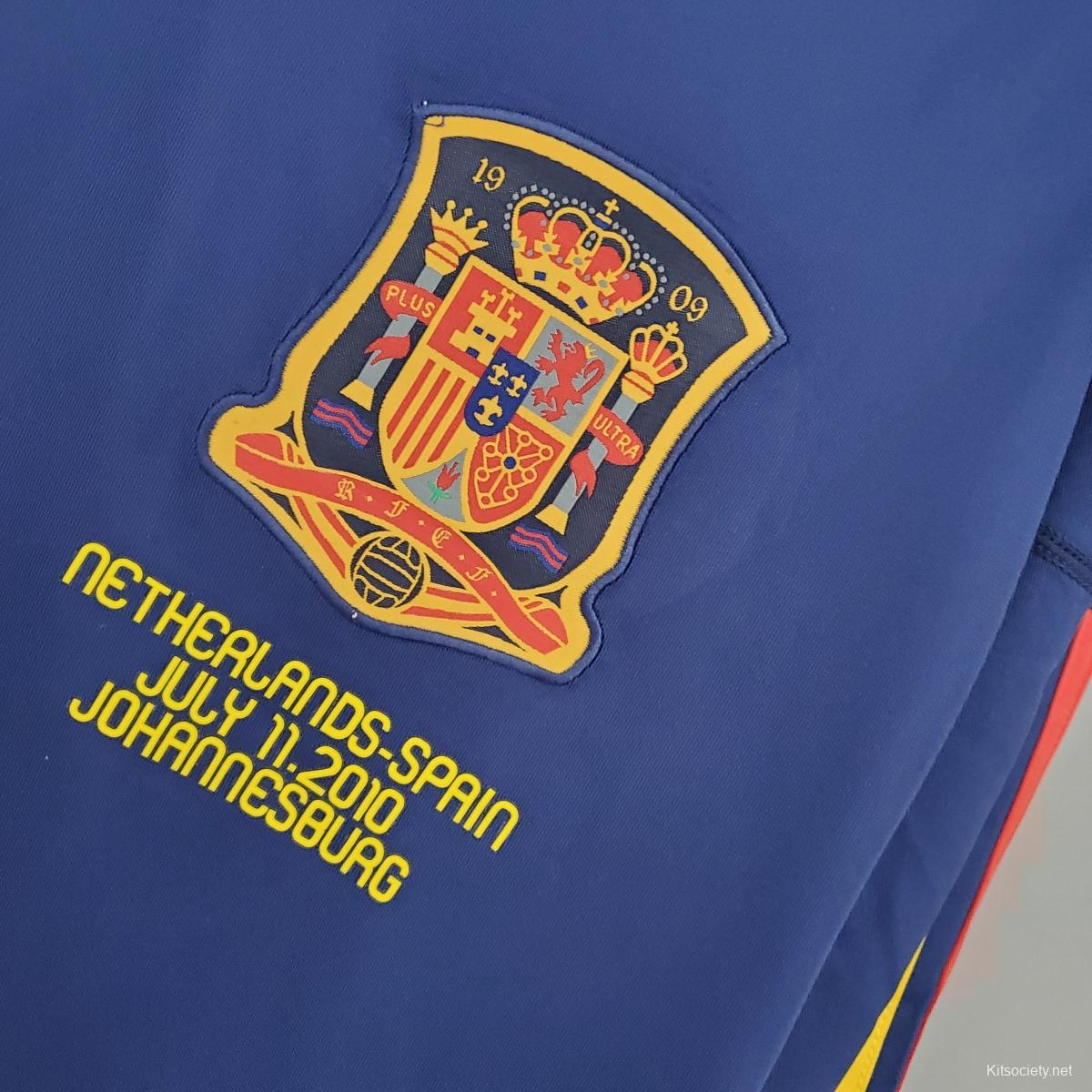 Spain Away Jersey Retro 2010 By Adidas - Long Sleeve