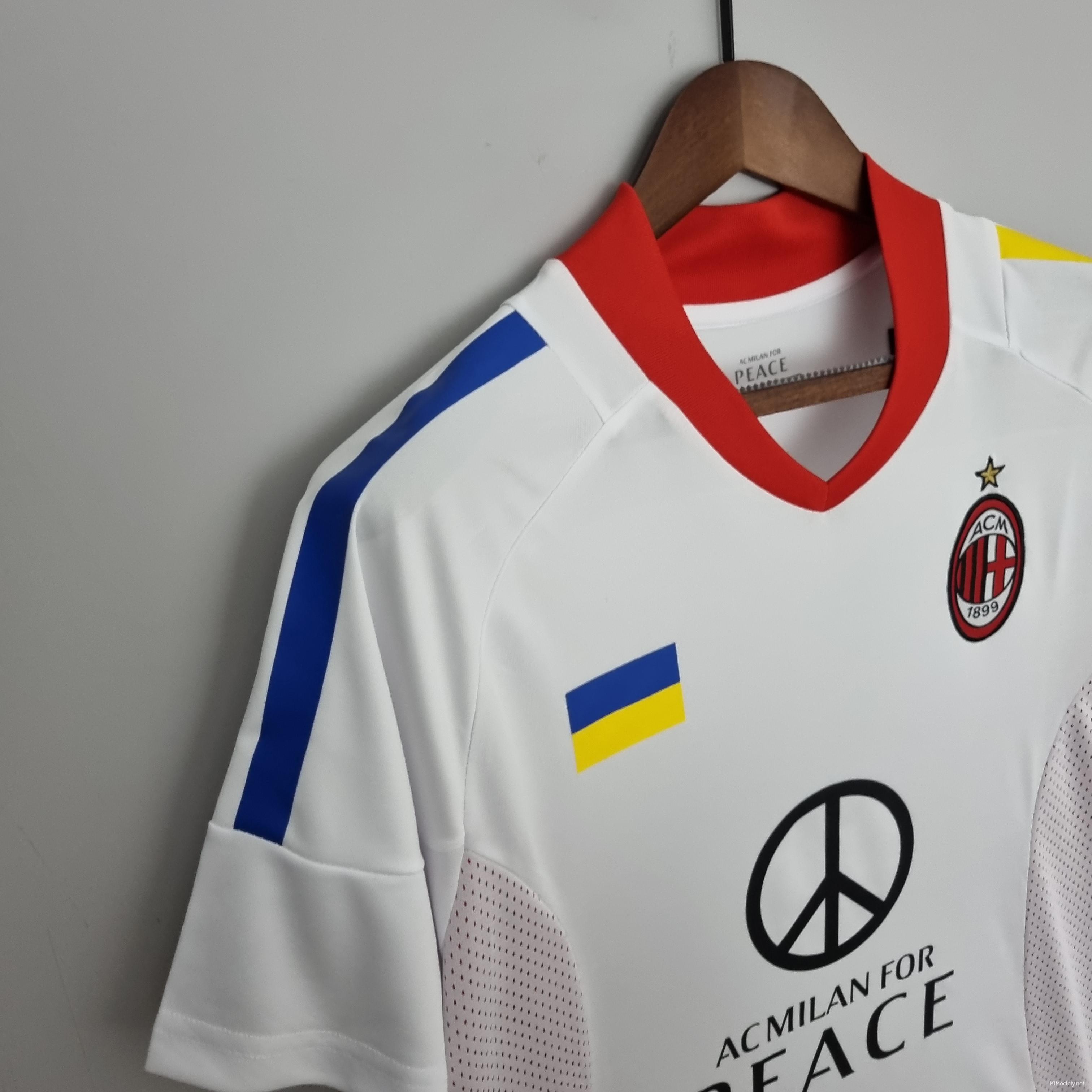 Jersey AC Milan Retro,AC Milan Soccer Jersey,Size:08-09 AC milan white jersey  long sleeves