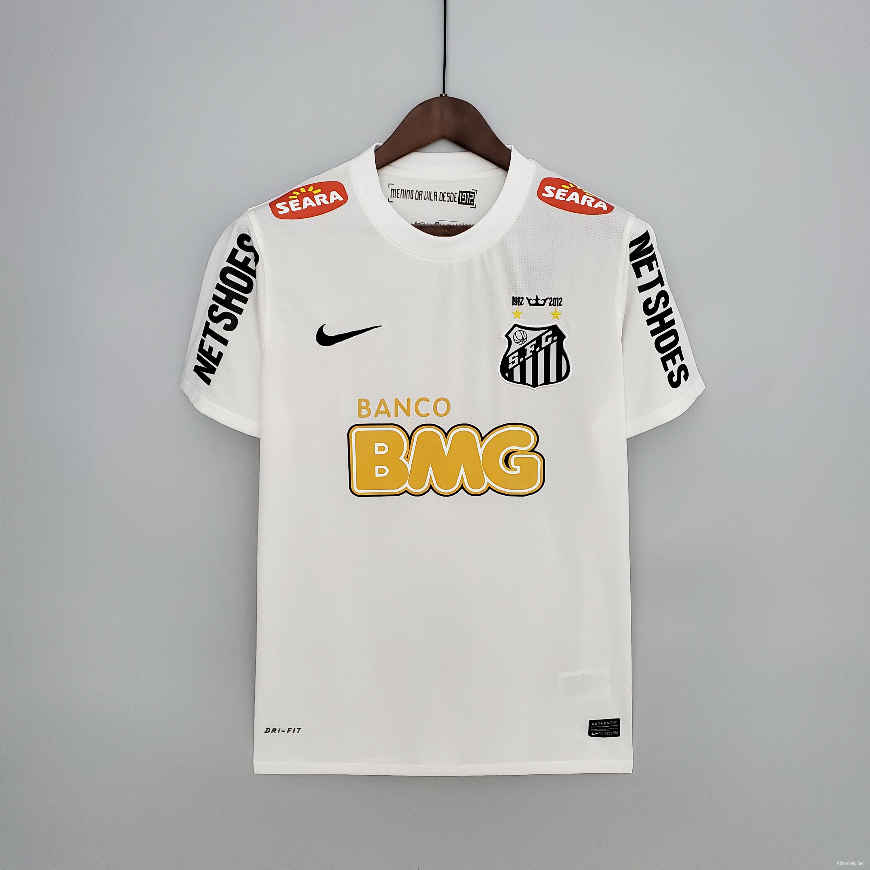 Retro 11/12 Santos home Soccer Jersey - Kitsociety