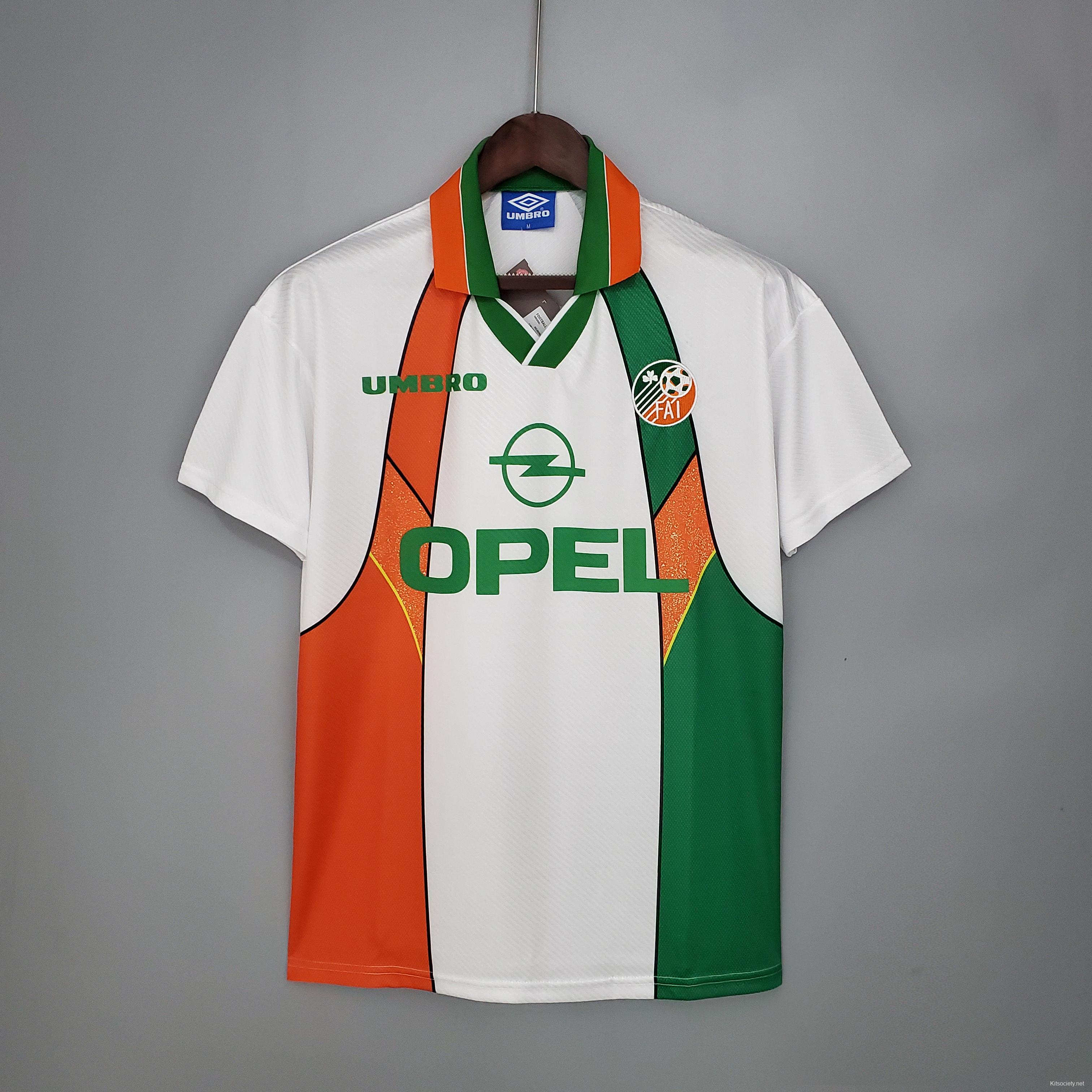 Retro Ireland 94/96 away Soccer Jersey - Kitsociety
