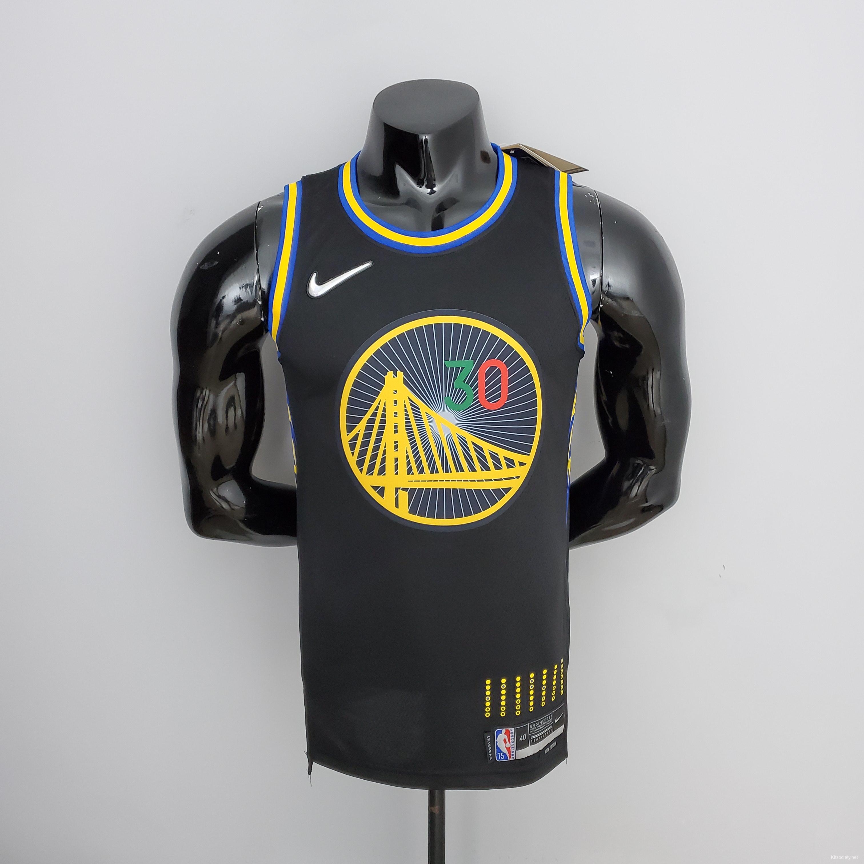 2022 75th Anniversary Golden State Warriors Curry #30 Mexico Edition Black NBA  Jersey - Kitsociety