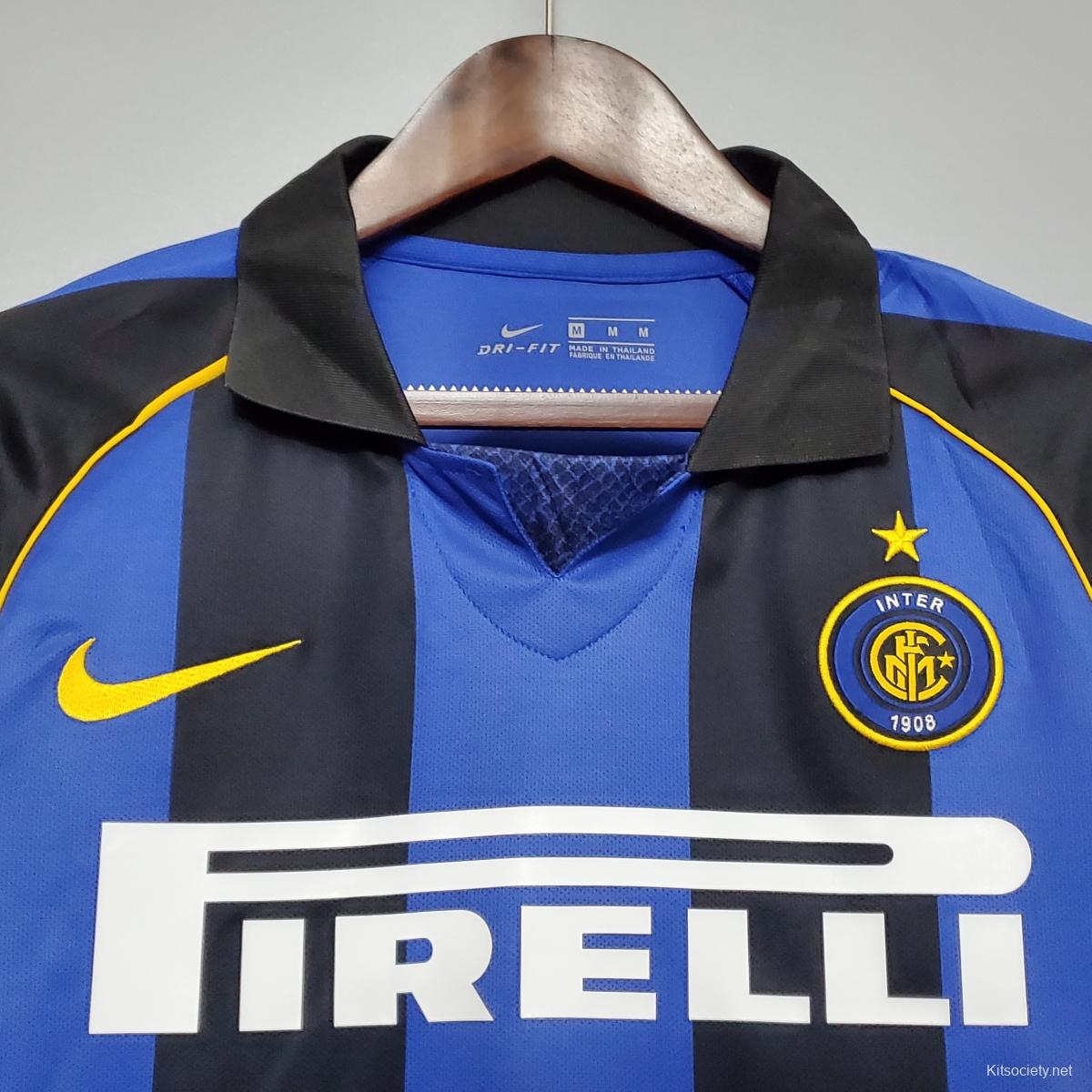 Retro 01/02 Inter Milan home Soccer Jersey - Kitsociety