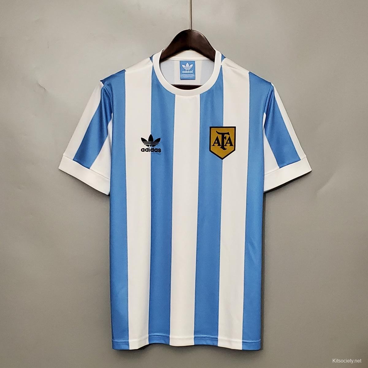 2022 Argentina Home Soccer Jersey - Kitsociety