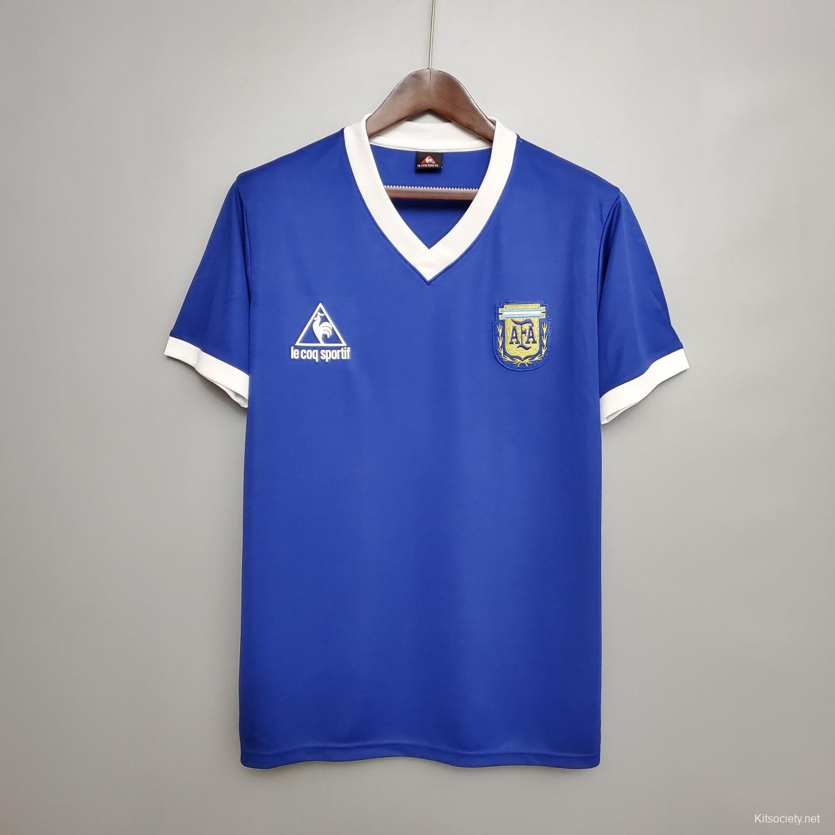 Argentina Away Jersey Retro 1986