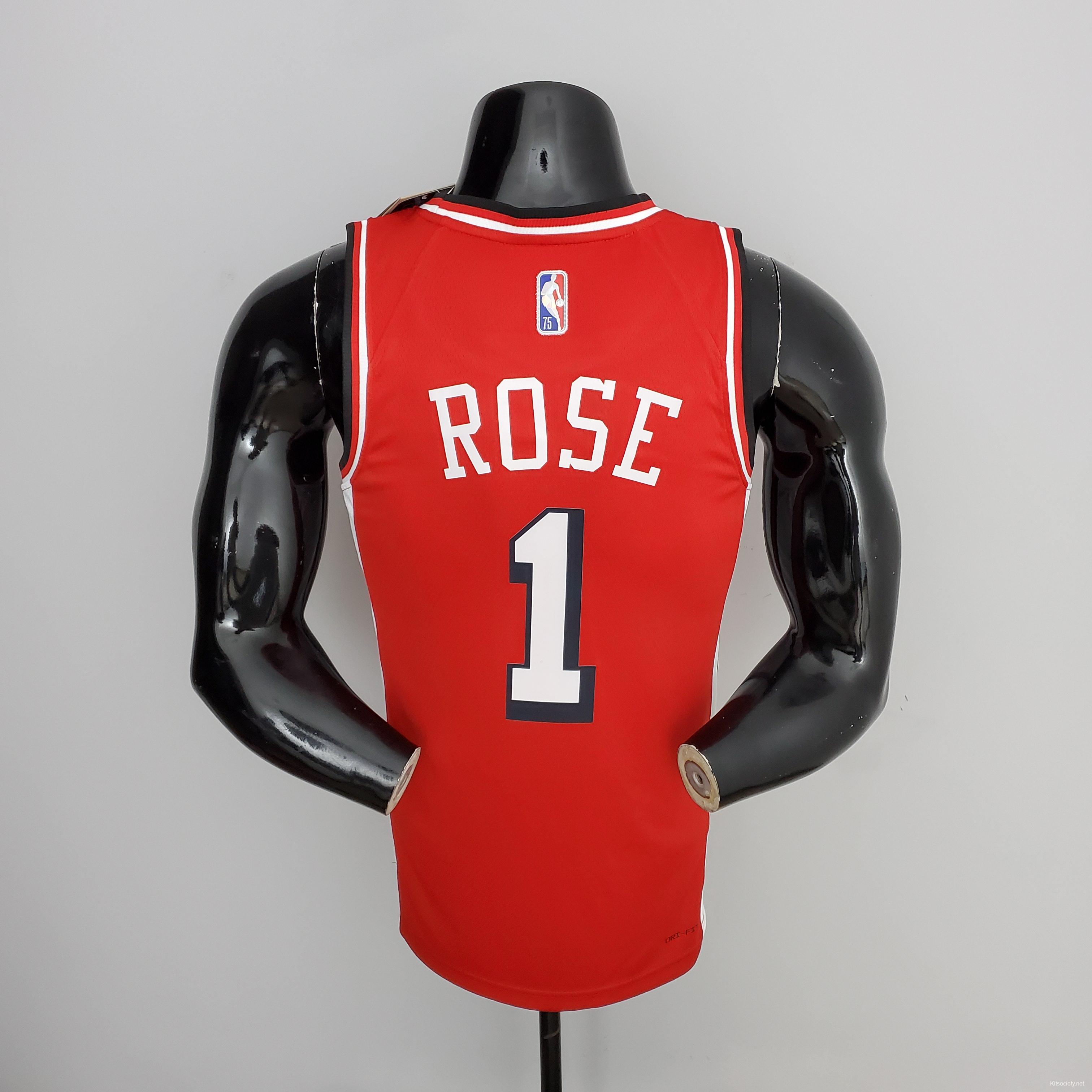 Chicago Bulls ROSE#1 Blue NBA Jersey - Kitsociety