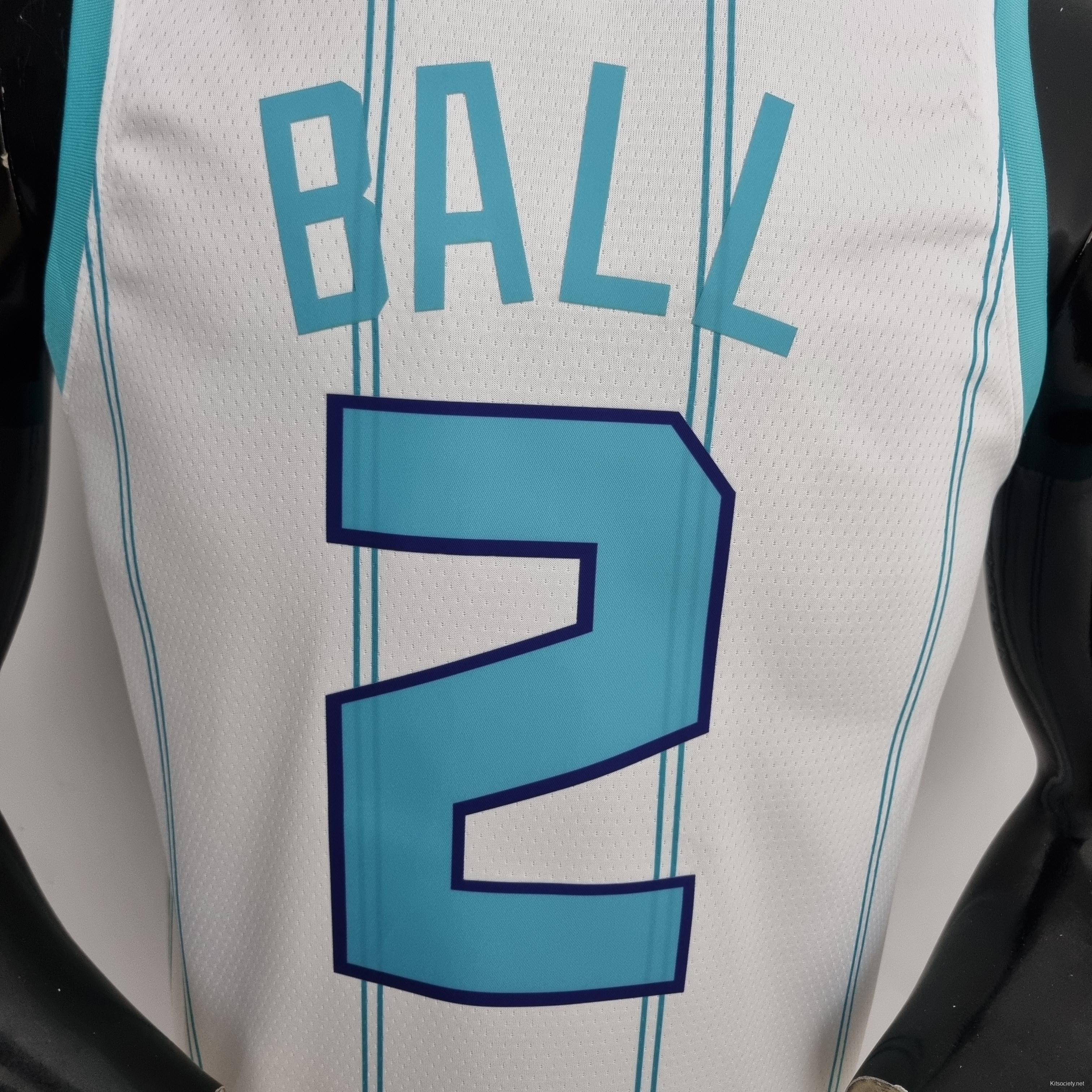 NBA_ Basketball Jerseys Charlotte''Hornets''LaMelo 2 # 1 Ball