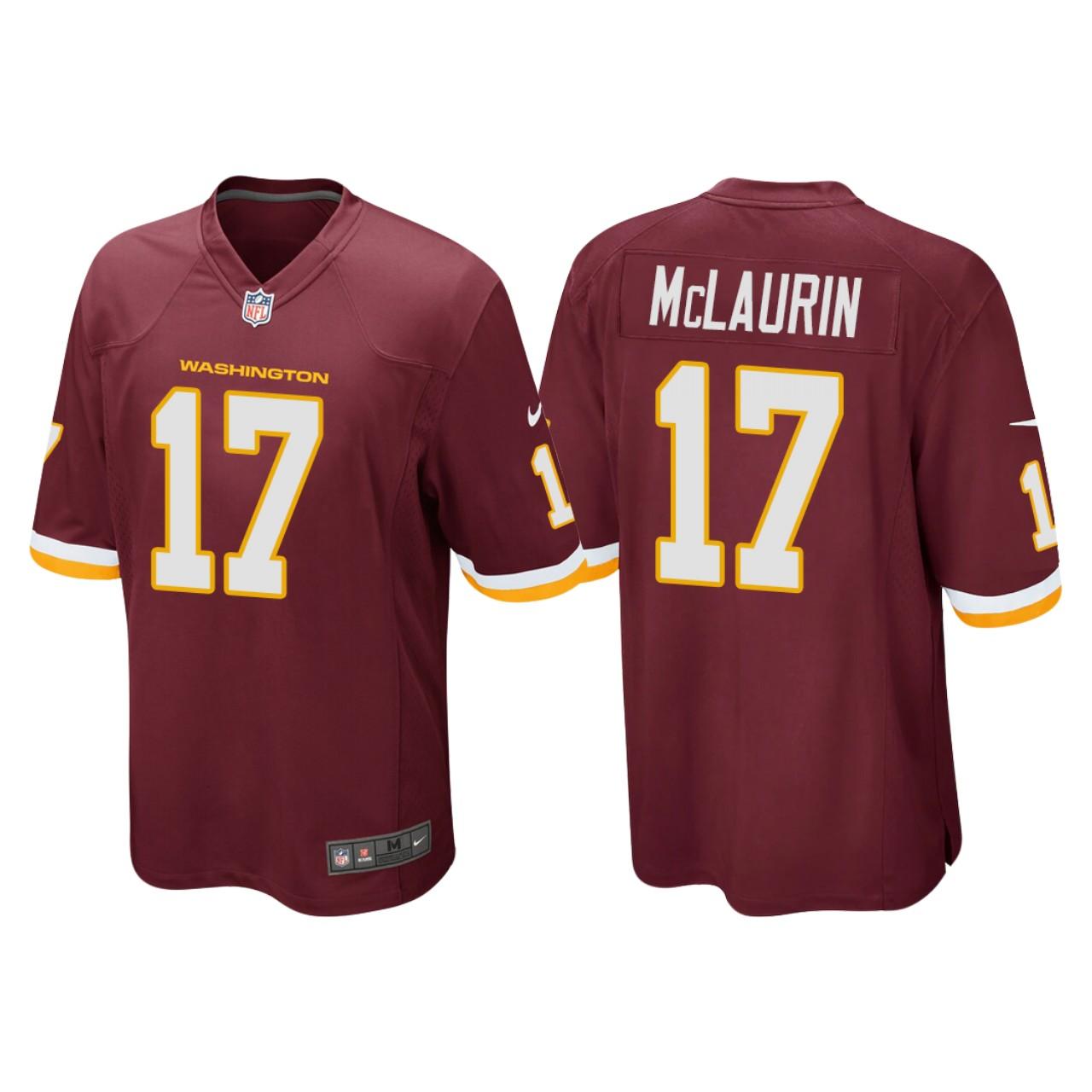 Men's #17 Terry McLaurin Burgundy Player Limited Team Jersey - Kitsociety