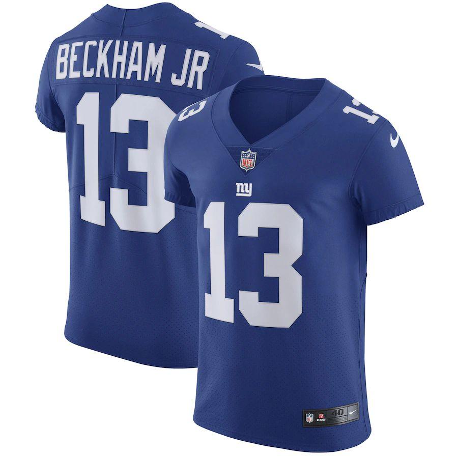 Men's Odell Beckham Jr. Blue Therma Long Sleeve Player Limited