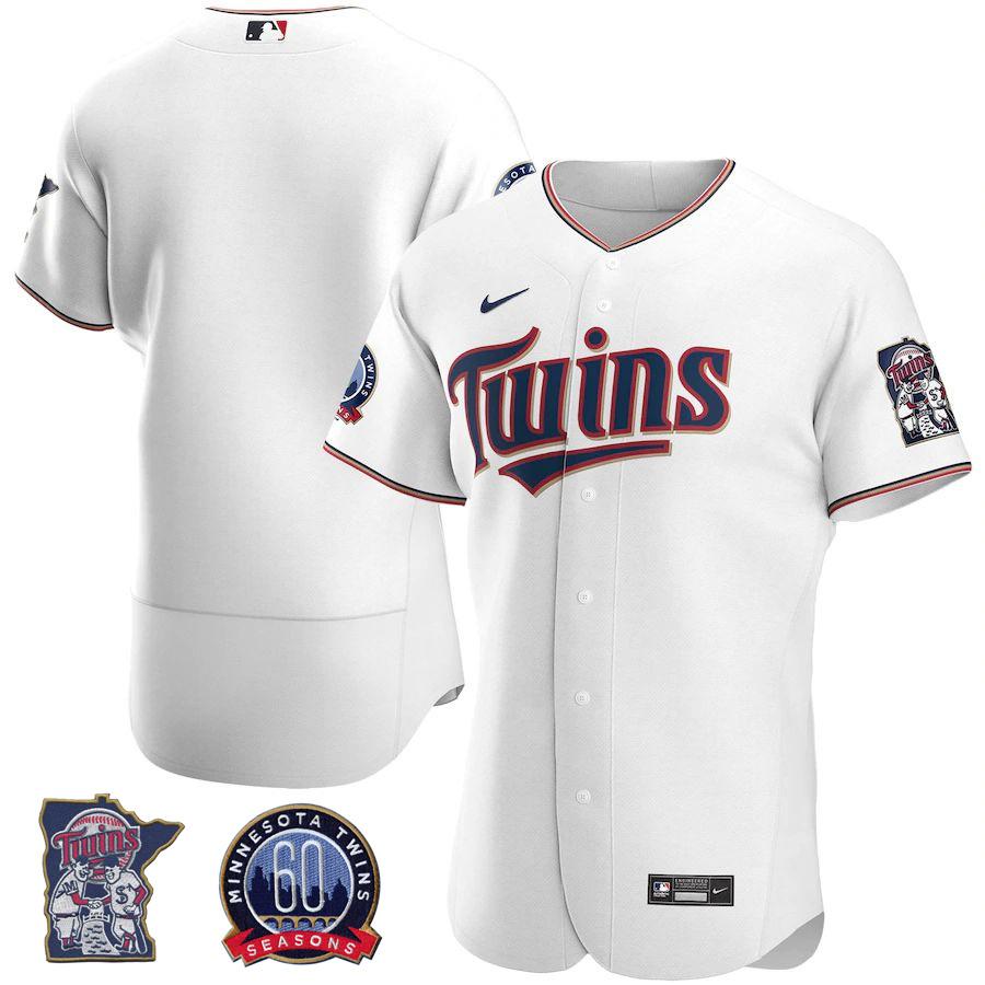 Minnesota Twins Nike 60th Season Alternate Authentic Team Jersey - Navy