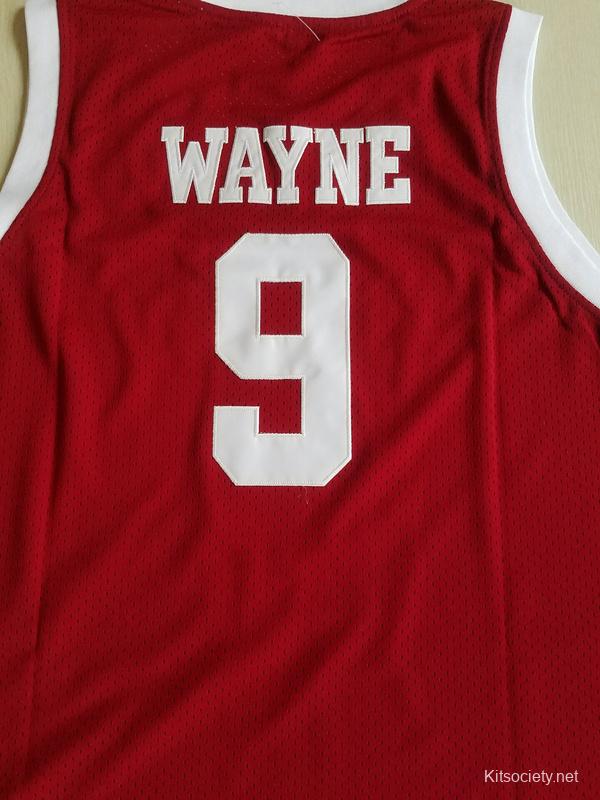 Dwayne Wayne 9 Hillman College Maroon Basketball Jersey with Eagle