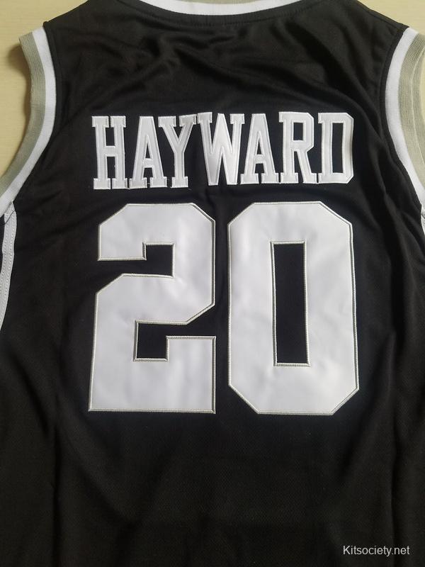 Gordon Hayward 20 Butler College Black Basketball Jersey - Kitsociety