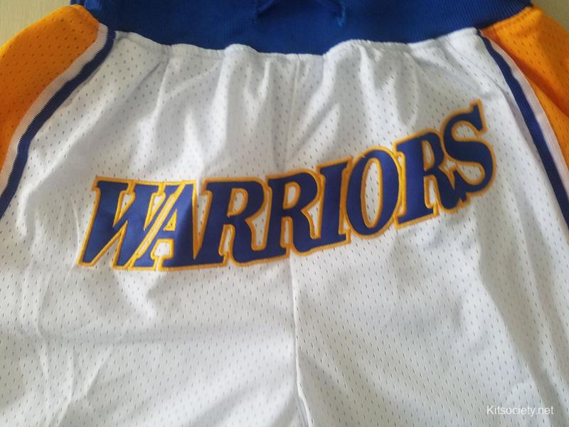 Vintage Golden State Warriors Adidas Youth Basketball Shorts White Yellow  and