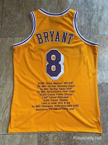 Kobe Bryant 24 White Golden Edition Jersey - Kitsociety