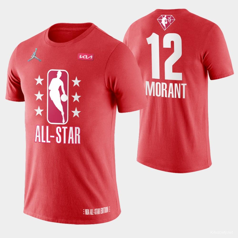 Adult Ja Morant Maroon 2022 All-Star Game Name & Number T-Shirt -  Kitsociety