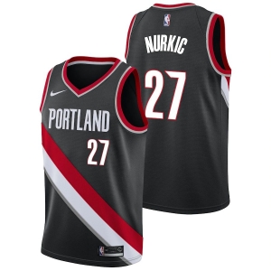NBA_ Jersey Portland''Trail''Blazers''Men Damian Lillard C.J. McCollum  Carmelo Anthony Hassan Whiteside Custom Black Icon Jersey 
