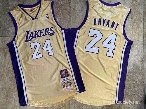 Kobe Bryant 24 Black Golden Edition Jersey - Kitsociety