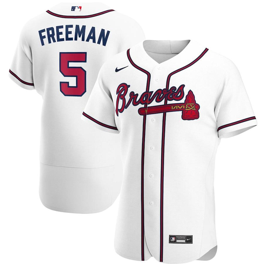 Women's Freddie Freeman White Home 2020 Player Team Jersey - Kitsociety