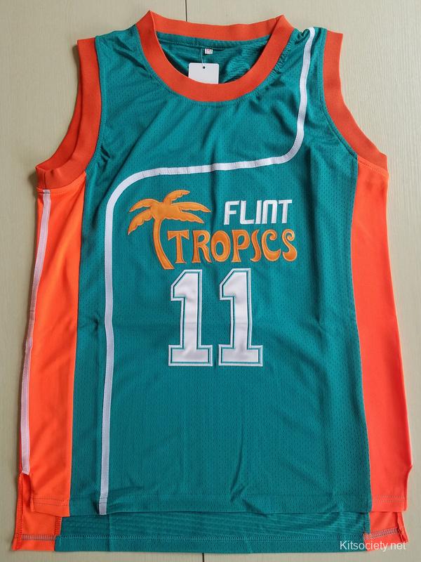 Flint Tropics Ed Monix 11 Semi Pro Basketball Jersey