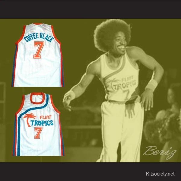 Coffee Black Flint Tropics Semi-Pro Movie Basketball Jersey – The