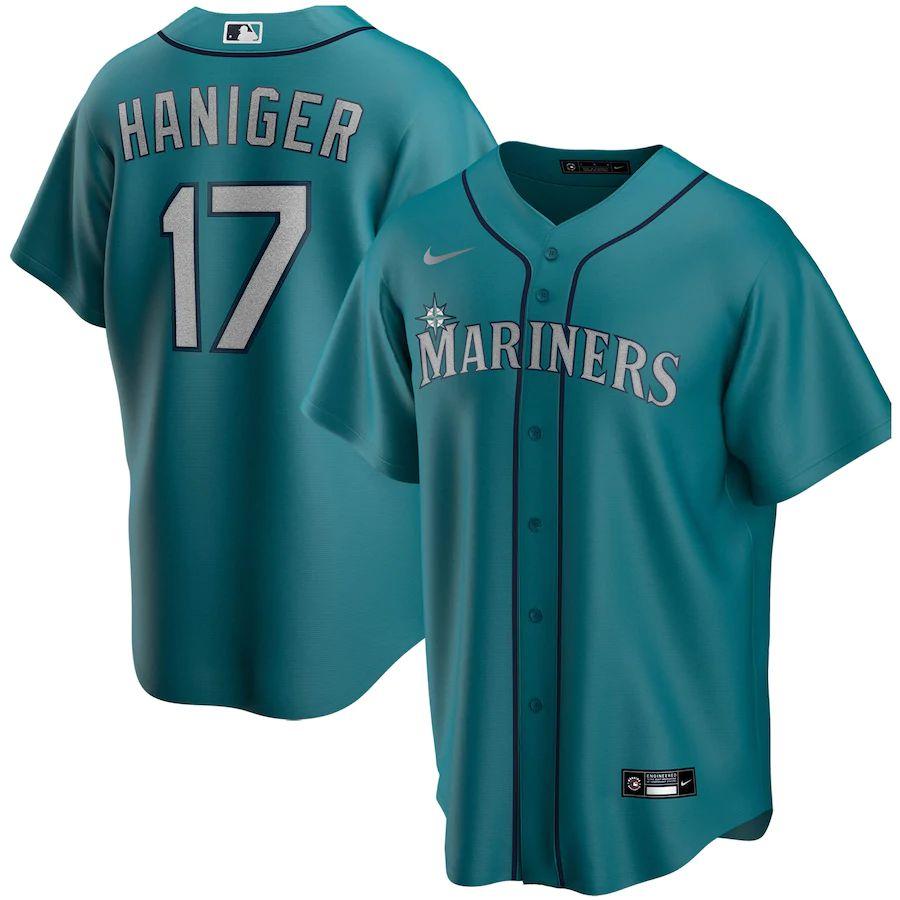 Youth Mitch Haniger Navy Seattle Mariners Player Logo Jersey