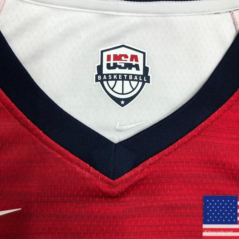 Men's Nike Kevin Durant White USA Basketball Player Jersey