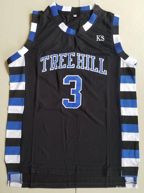 Antwon Skills Taylor 3 One Tree Hill Ravens Blue Basketball Jersey