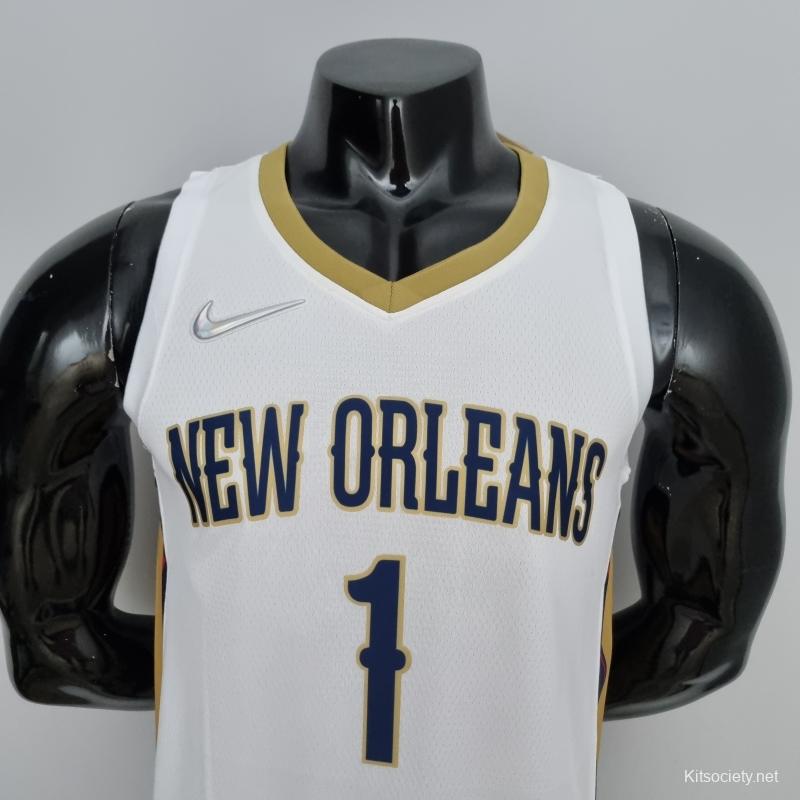 75th Anniversary New Orleans Pelicans Williamson#1 White NBA