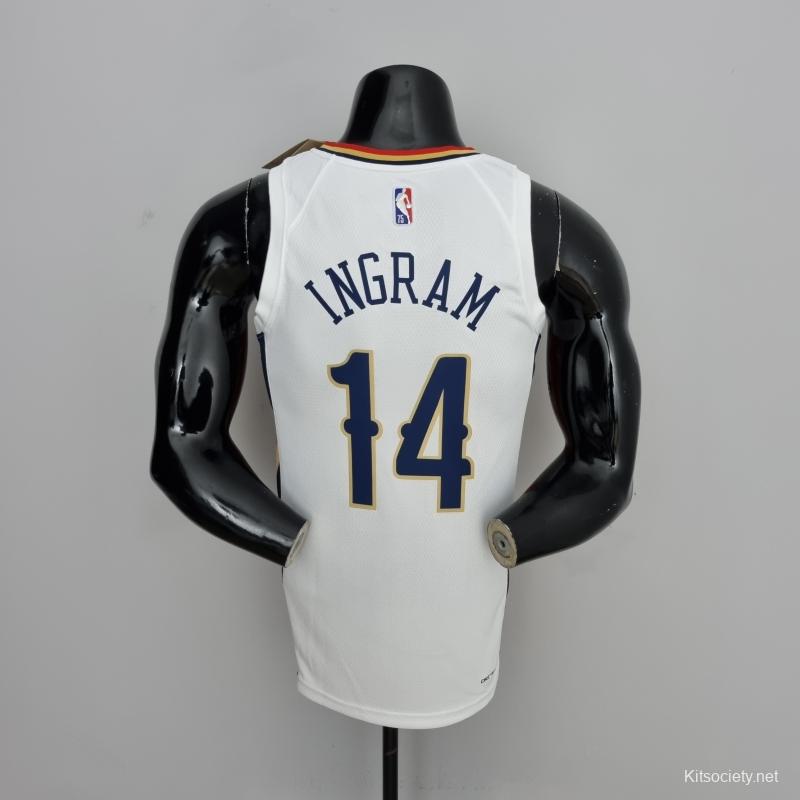 75th Anniversary New Orleans Pelicans Ingram #14 Navy Blue NBA Jersey -  Kitsociety