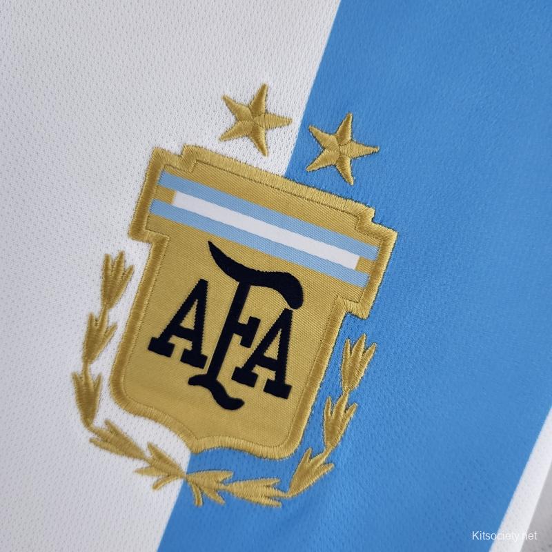 Player Version 3 Stars 2022 Argentina MESSI #10 Home Jersey With World Cup  Champion Patches - Kitsociety