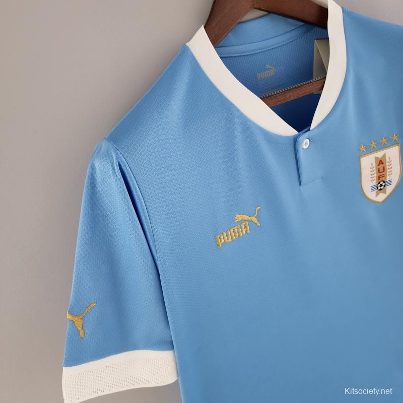 2022 Uruguay Home National Team Soccer Jersey - Kitsociety