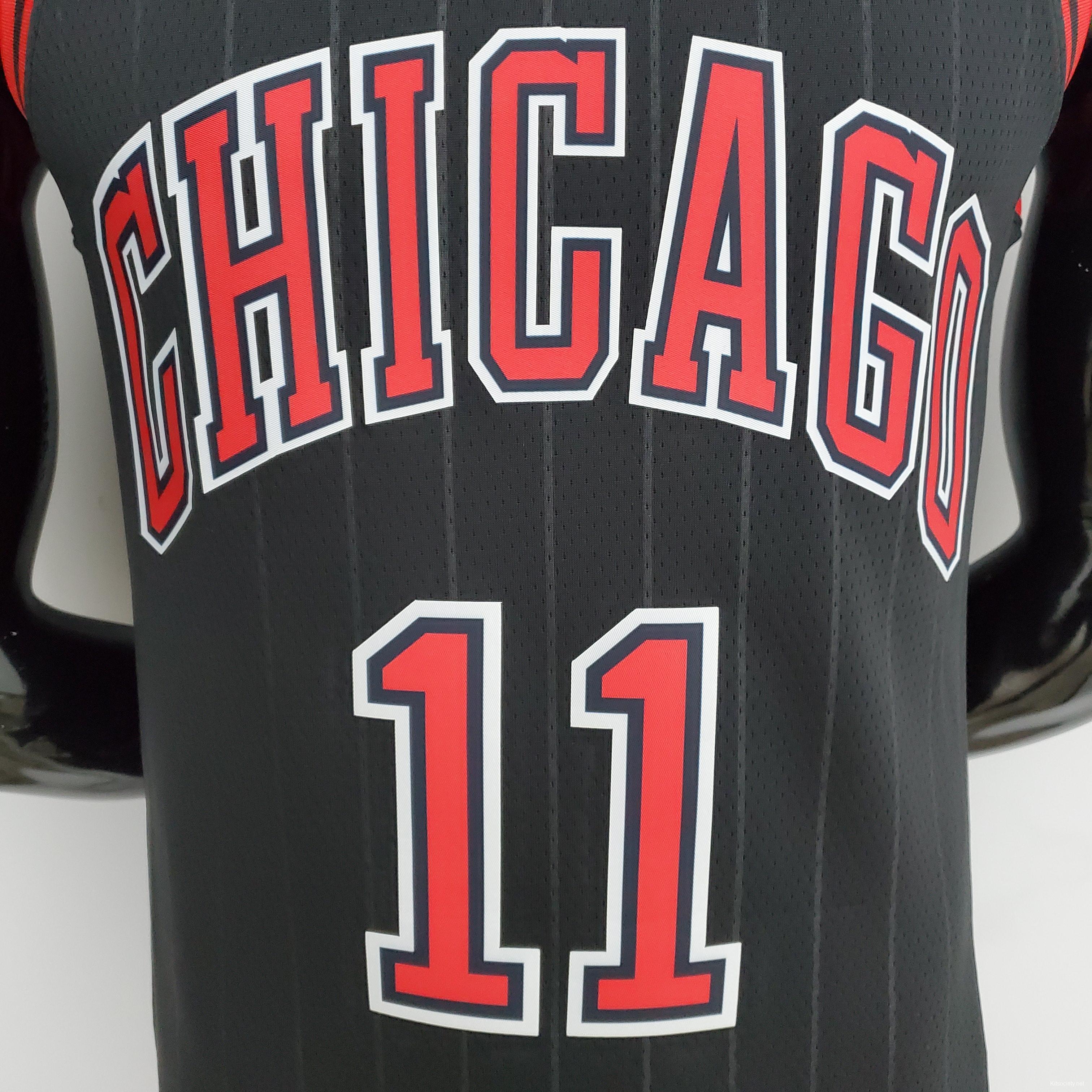 75th Anniversary Jordan #45 Bulls Flyers Black NBA Jersey - Kitsociety