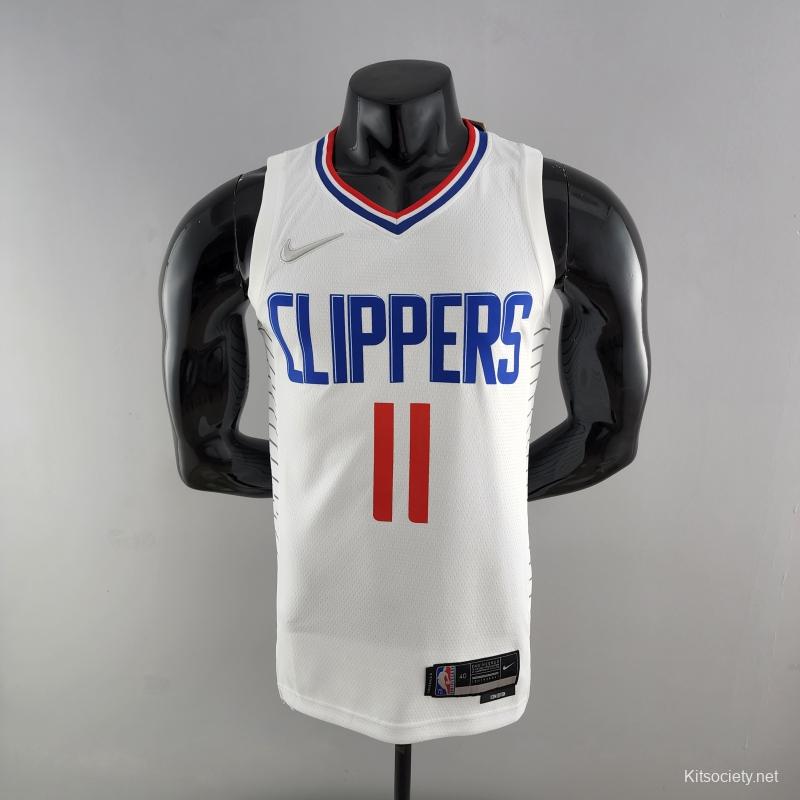 75th Anniversary WALL#11 Los Angeles Clippers NBA Jersey White - Kitsociety