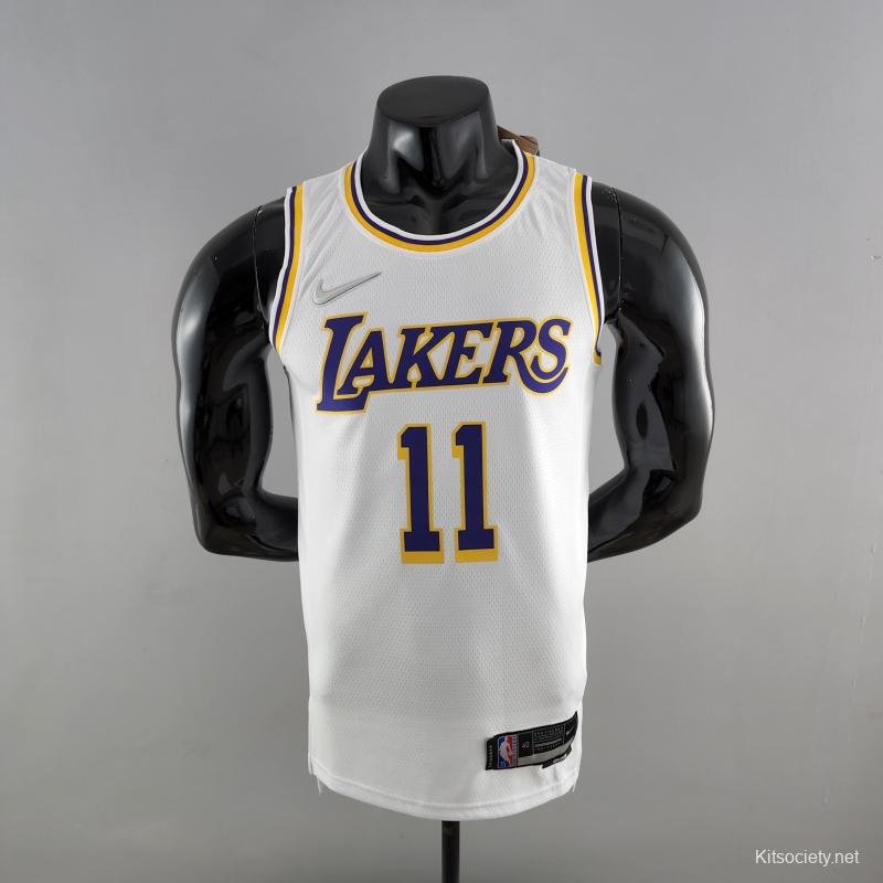 all white laker jersey
