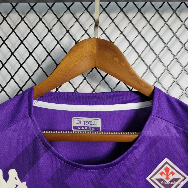 Retro 92/93 Fiorentina home Soccer Jersey - Kitsociety