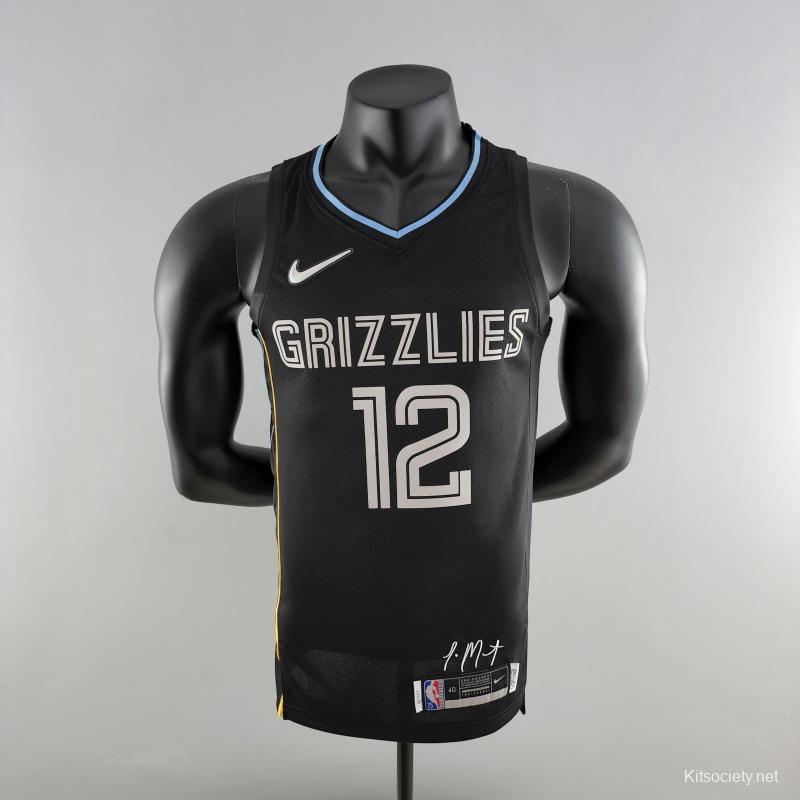 MORANT#12 Memphis Grizzlies Honor Edition Black NBA Jersey
