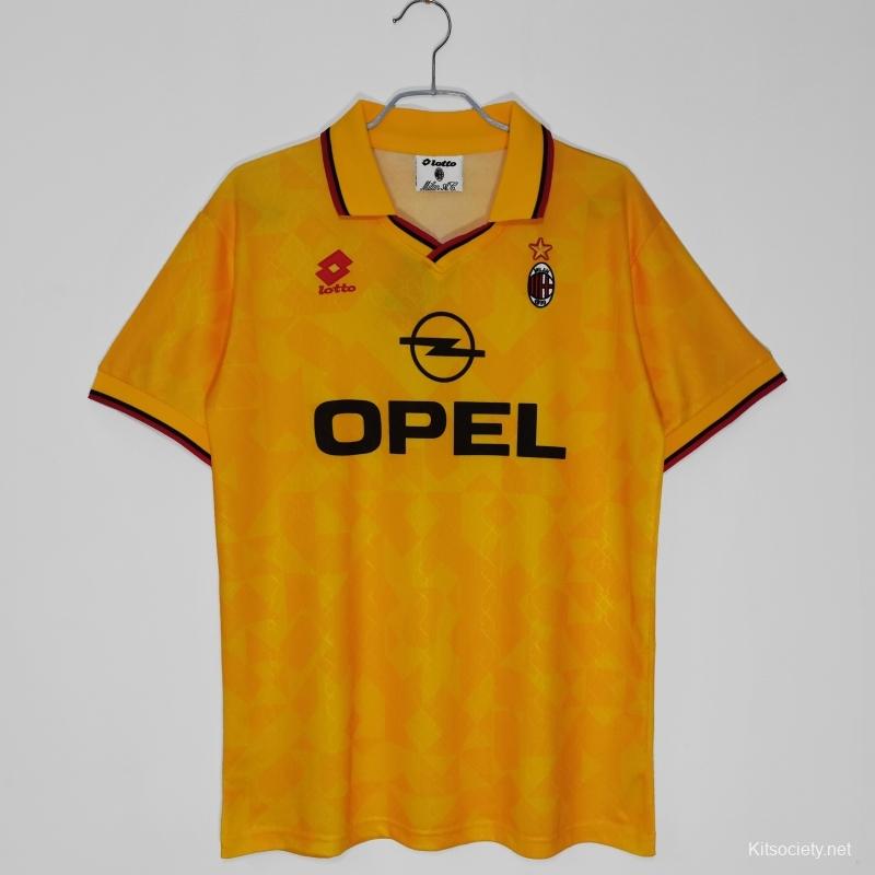 Retro AC Milan Away Jersey 1995/96 By Lotto