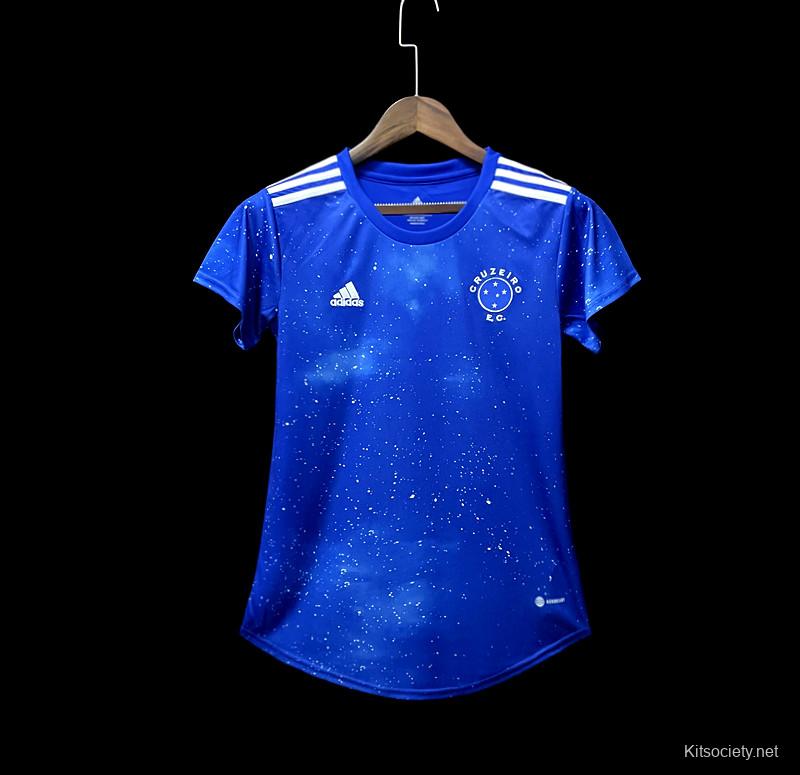 22/23 Cruzeiro Training Jersey Blue Jersey - Kitsociety