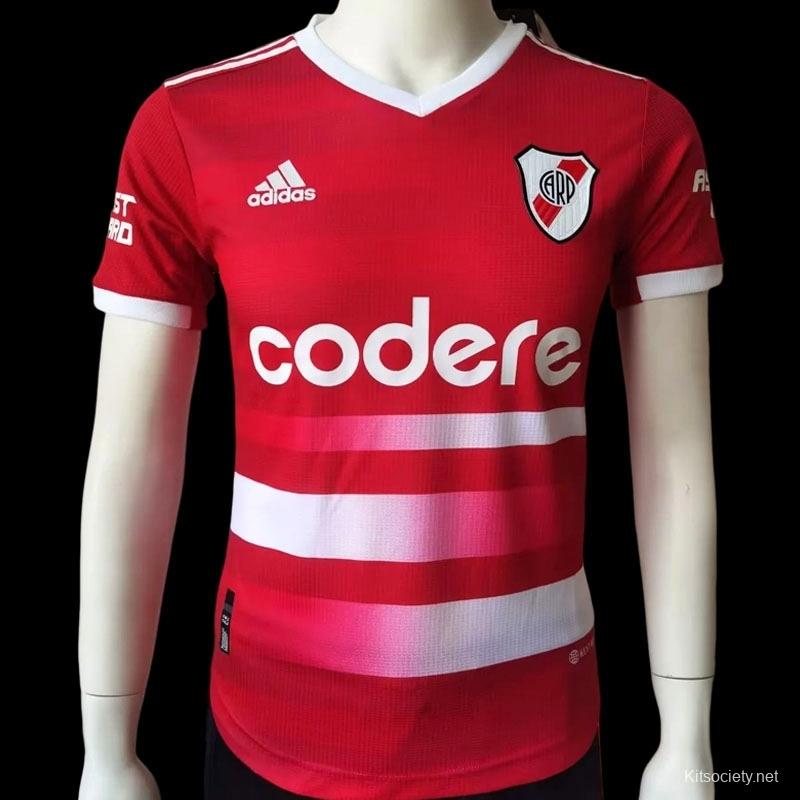 Adidas River Plate Away Jersey 23/24 Red/White / L