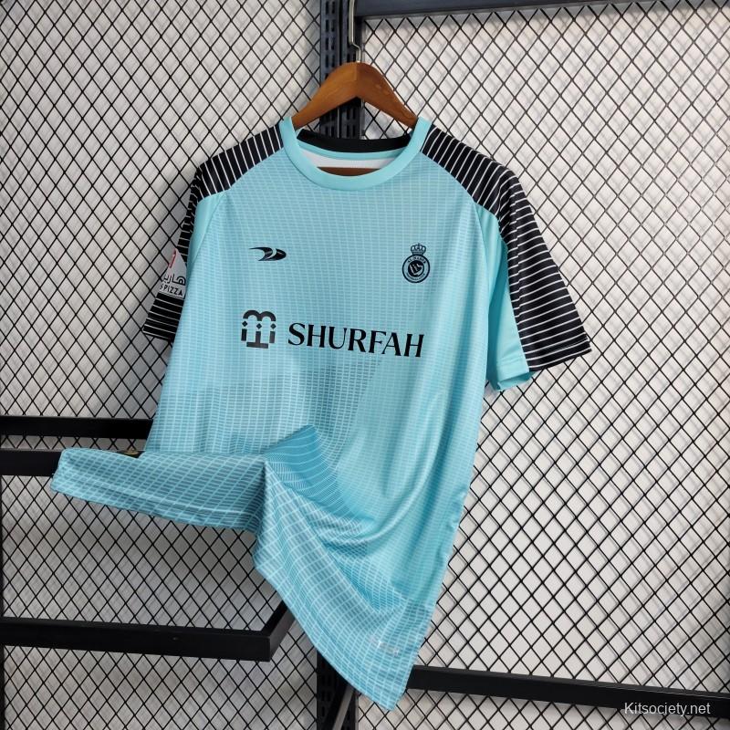 22-23 Al-Nassr FC Blue Goalkeeper Jersey - Kitsociety