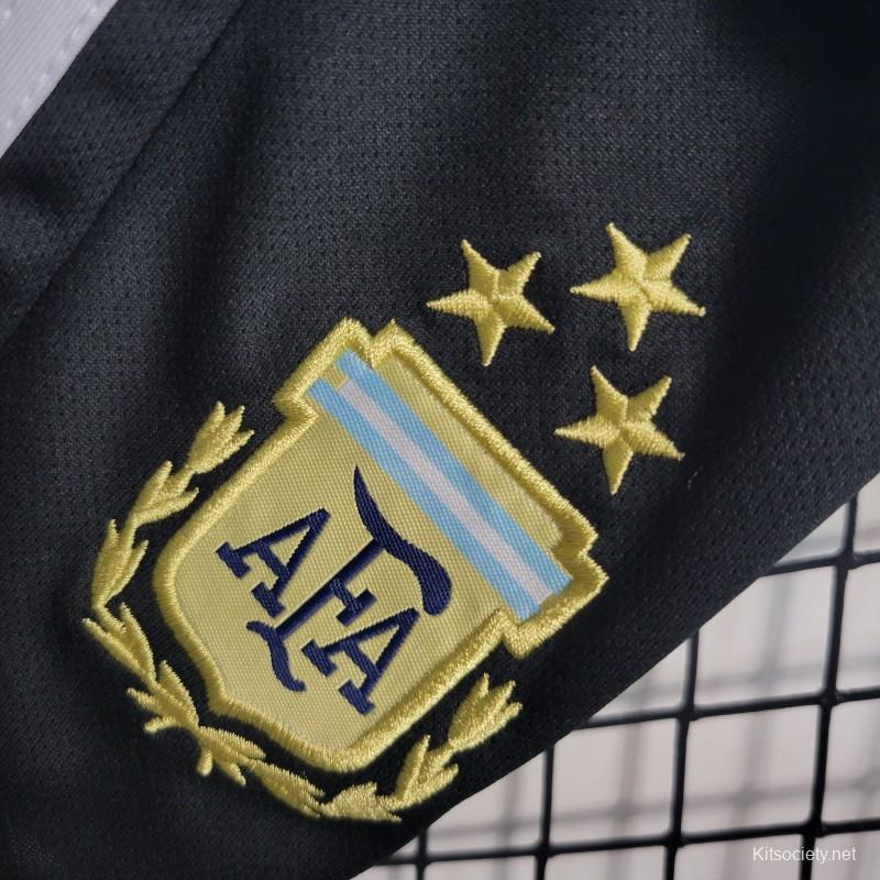 Argentina 3 Star Home World Cup 2022 Jersey With All Badges –