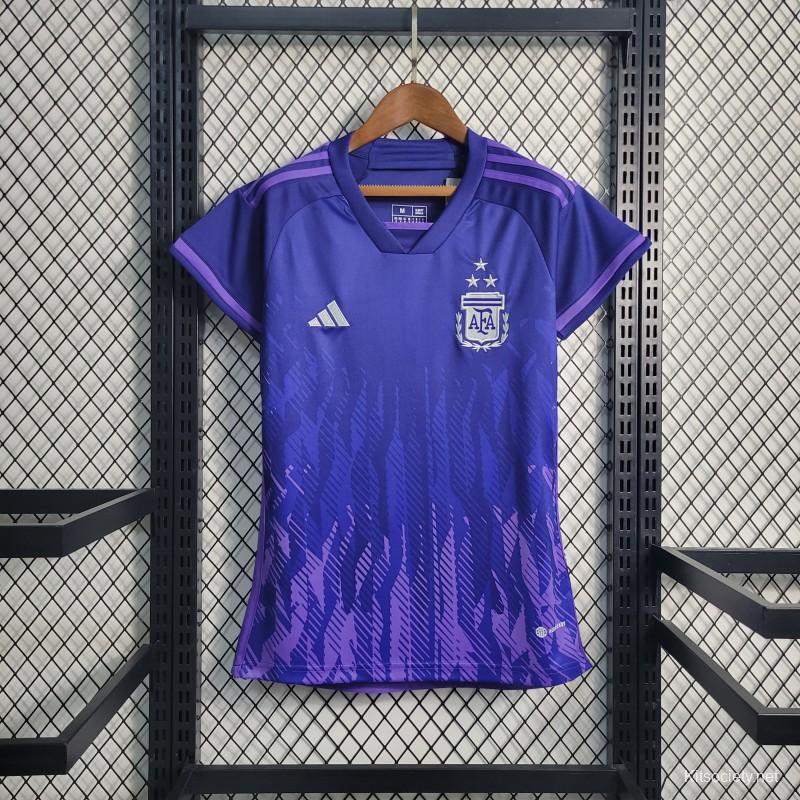 Women's Argentina Away Soccer Jersey 2023