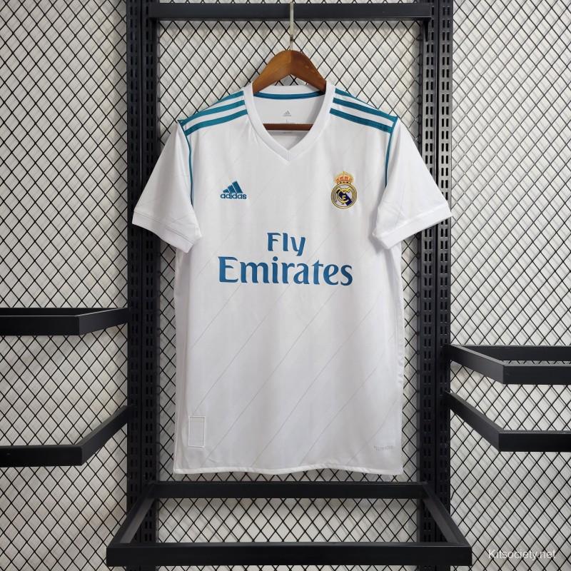 Real Madrid home jersey 12-13 worn by model. Name and number kit