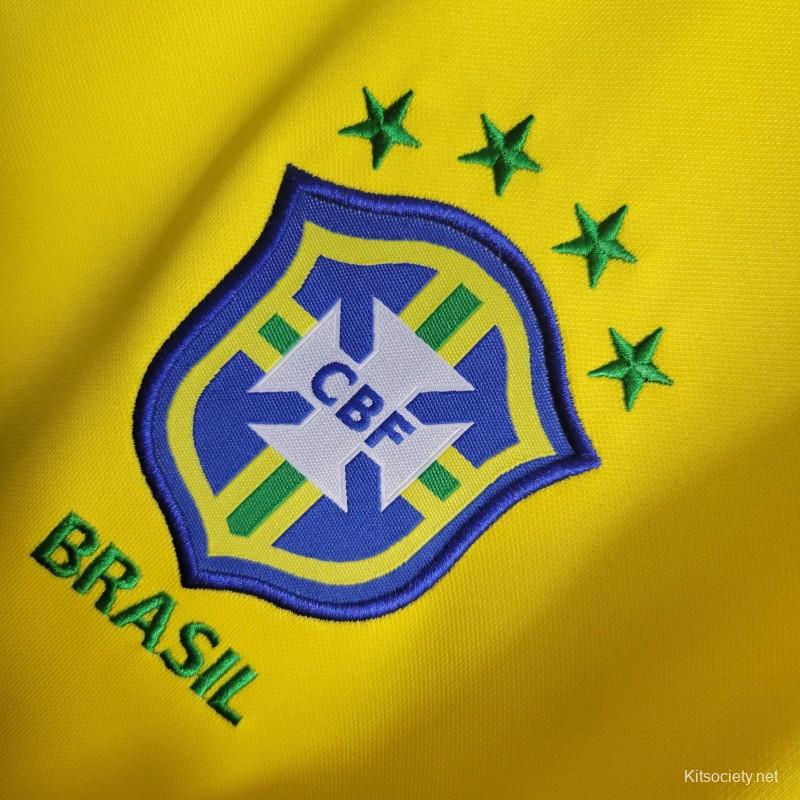 Retro1997 Brazil Home Jersey - Kitsociety