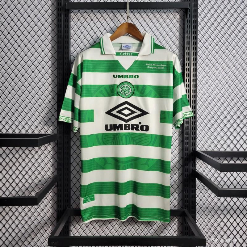 Retro 98/99 Celtic Home Champion Jersey - Kitsociety