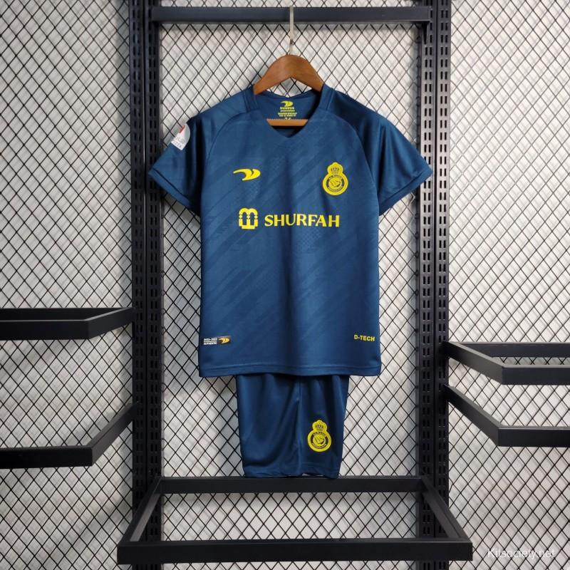 22-23 Kids Al-Nassr FC Away Jersey Size 16-28 - Kitsociety