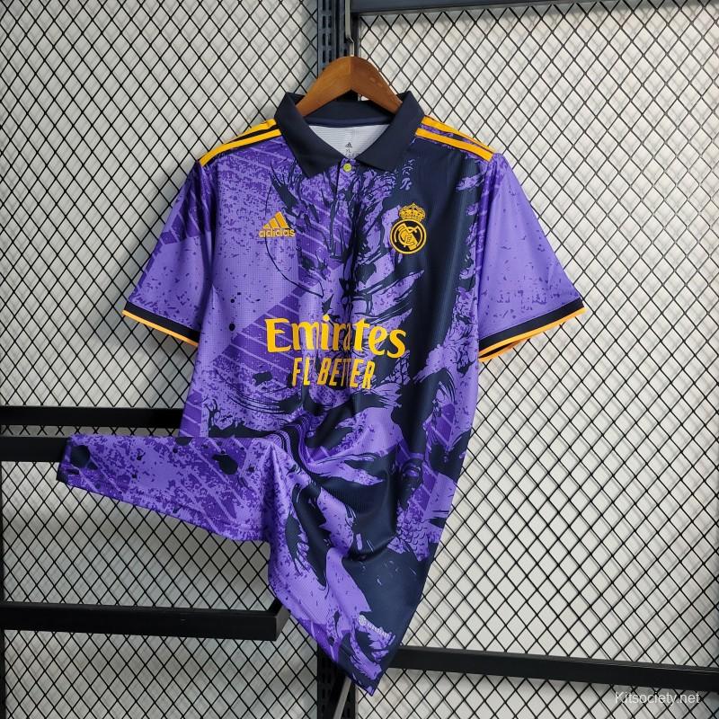 Real Madrid Black and Purple Player Version Special Jersey 22/23