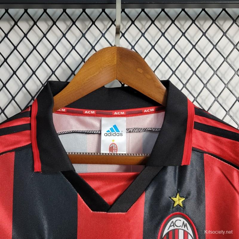 Retro 96/97 AC Milan home Soccer Jersey - Kitsociety