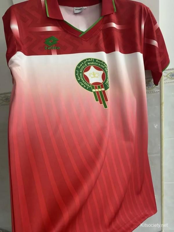 2022 Morocco Away Soccer Jersey - Kitsociety