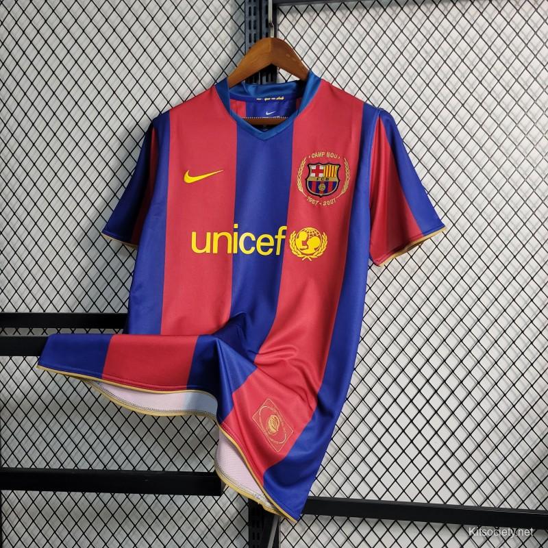 Retro Barcelona 06/07 home Soccer Jersey - Kitsociety