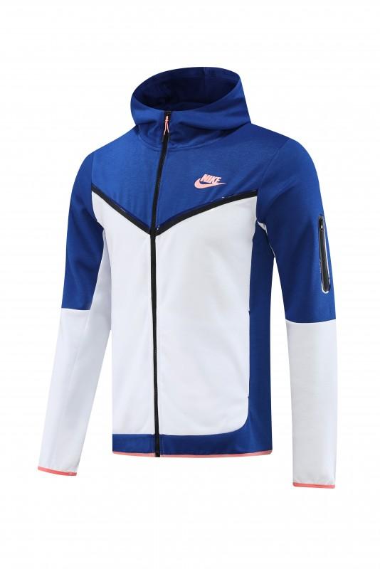 Overeenkomstig Bedankt markt 2023 Nike White Blue Full Zipper Hoodie Jacket +Pants - Kitsociety